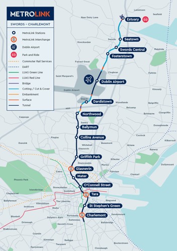 MetroLink Route Map 2026